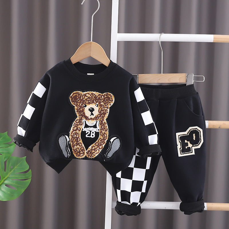 Completo Bimbo "Teddy Urban" Felpa e Pantaloni Sportivi