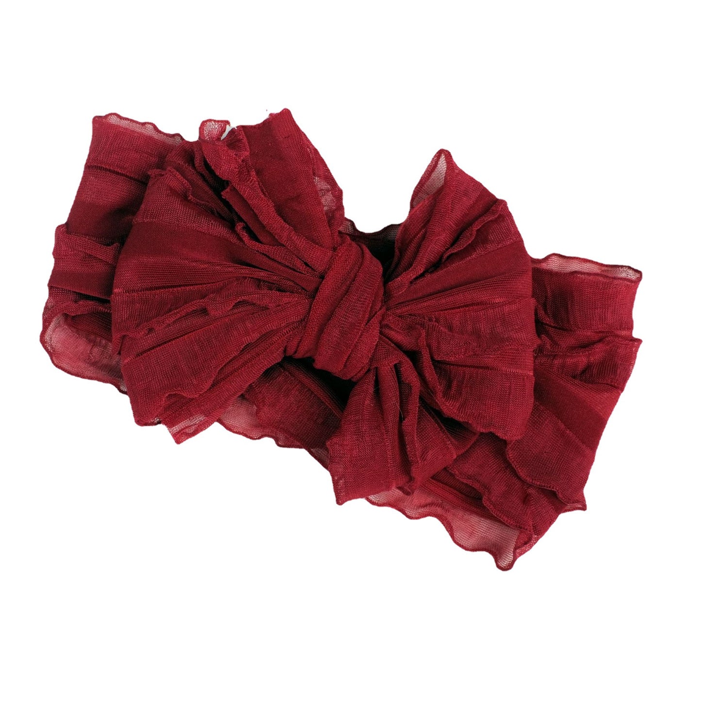 Fascia Neonata con Maxi Fiocco in Tulle Vari Colori