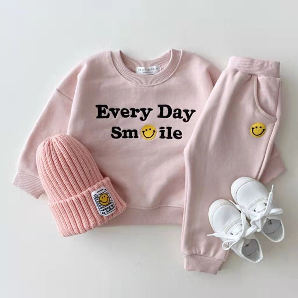 Completo Felpa e Pantaloni "Every Day Smile"