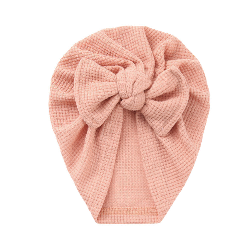 Turbante Neonata in Maglia con Fiocco – Vari Colori