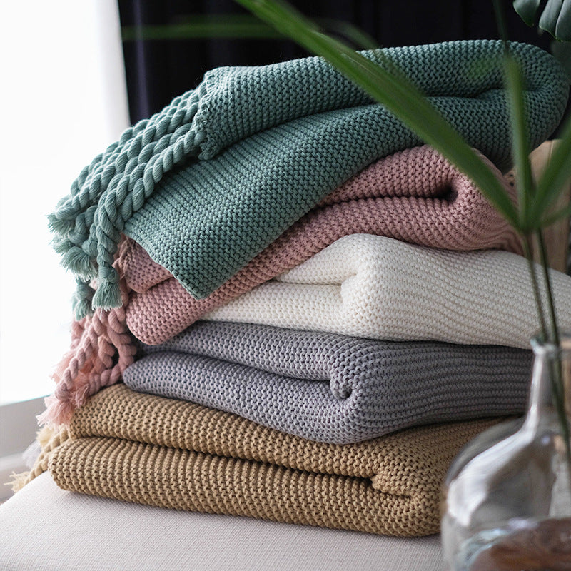 Coperta in maglia 130×240 cm – Vari colori