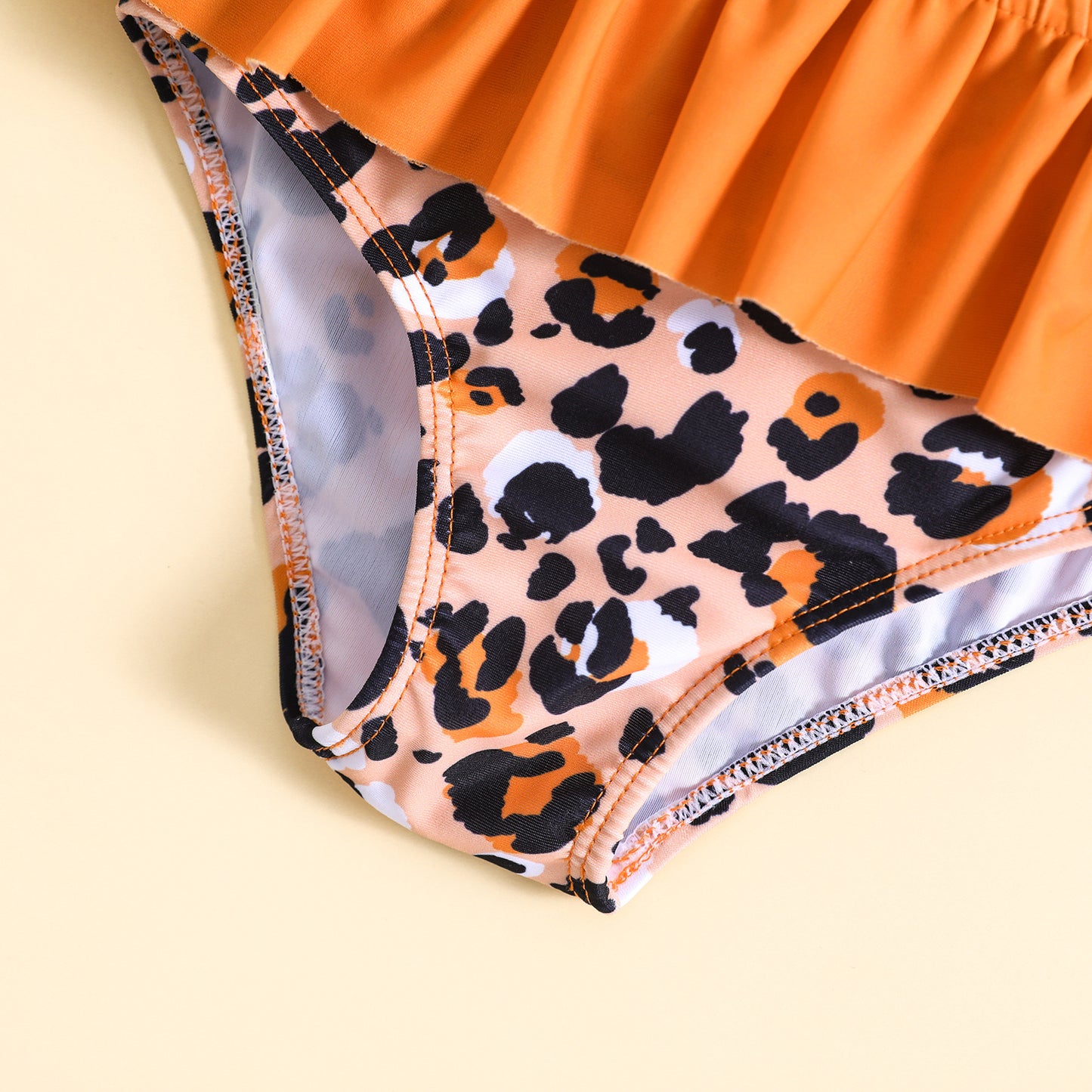 Bikini Bimba “Wild Chic” Stampa Leopardo con Maxi Fiocco