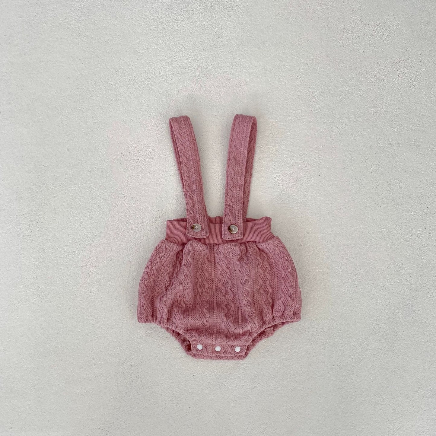 Completo Neonata/ Bimba Maglia Lavorata 2 Pezzi – Rosa o Panna