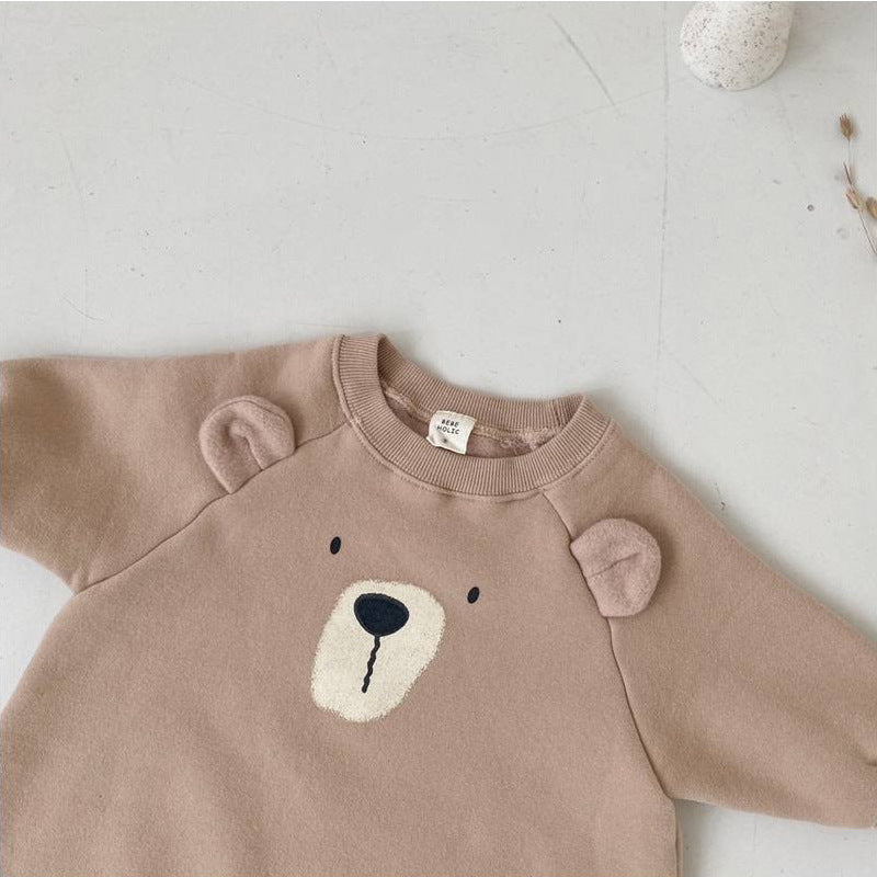Tutina Neonato Orsetto con Cappellino – Morbida e Calda