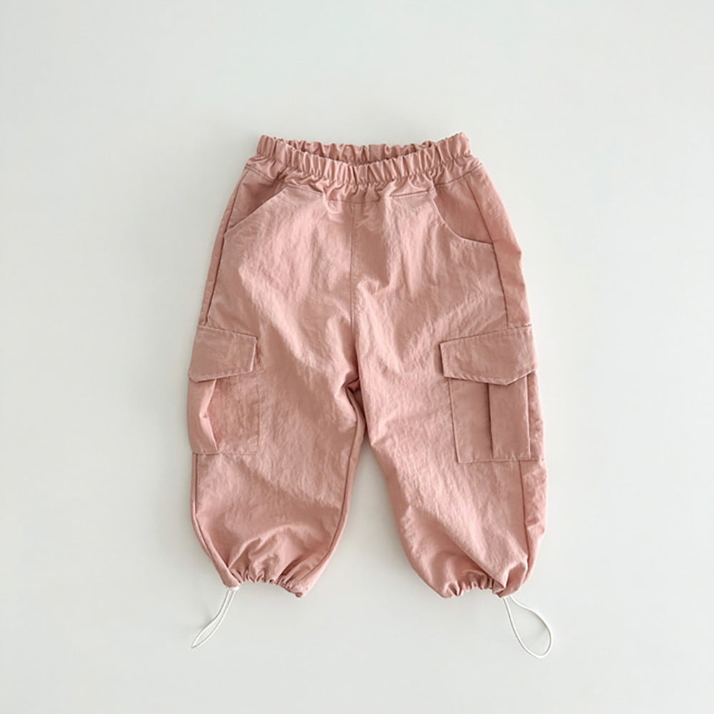 Pantaloni Cargo Bambina in Cotone Leggero