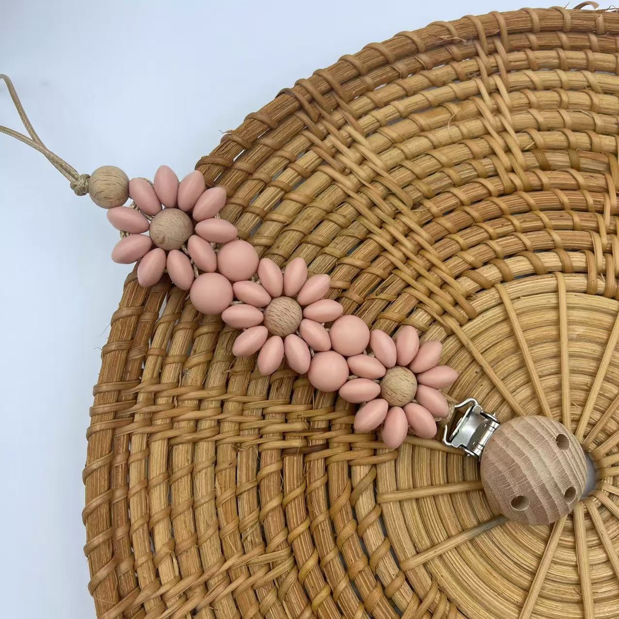 Clip Portaciuccio in Silicone e Legno