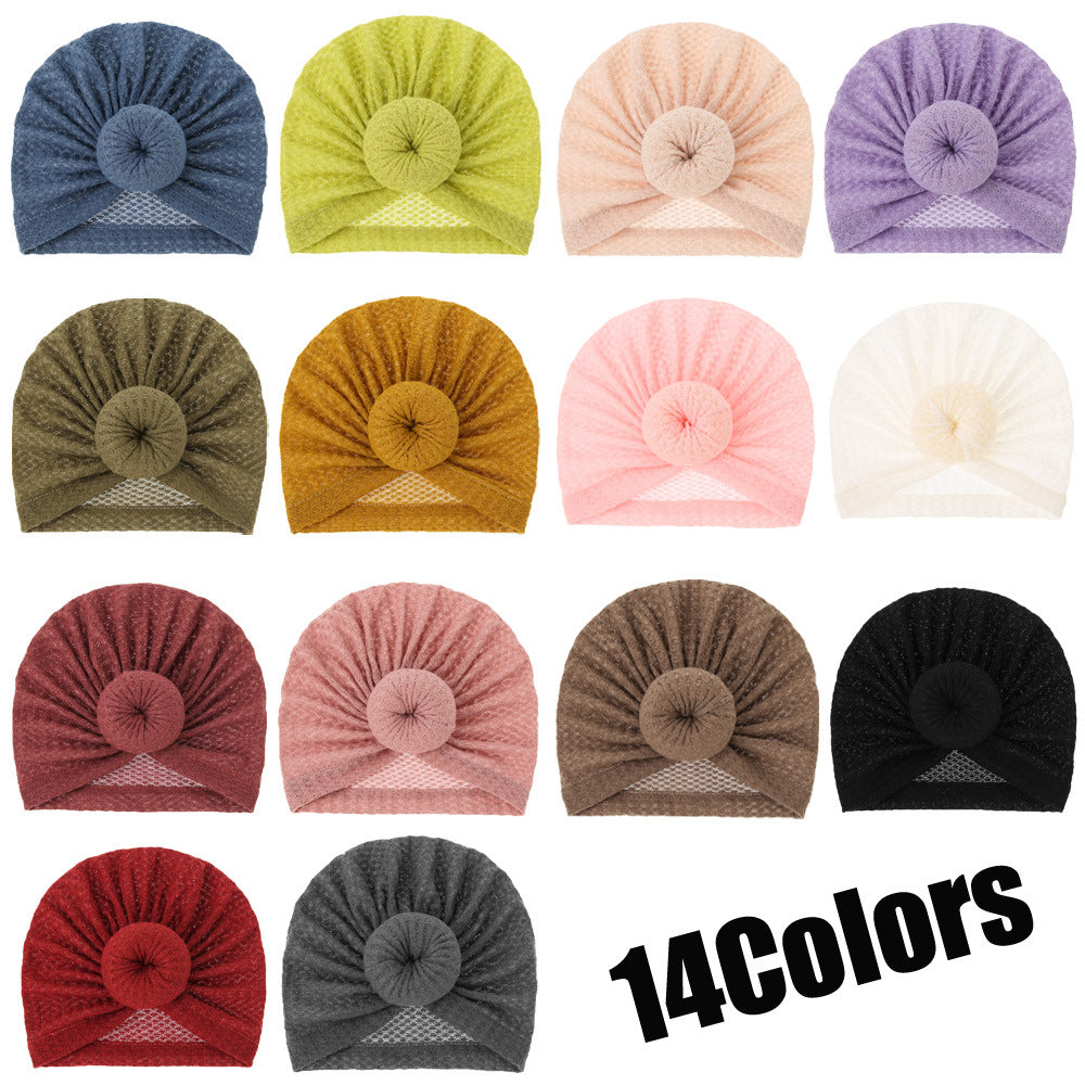 Turbante per Neonata in Cotone Morbido - Disponibile in 14 Colori