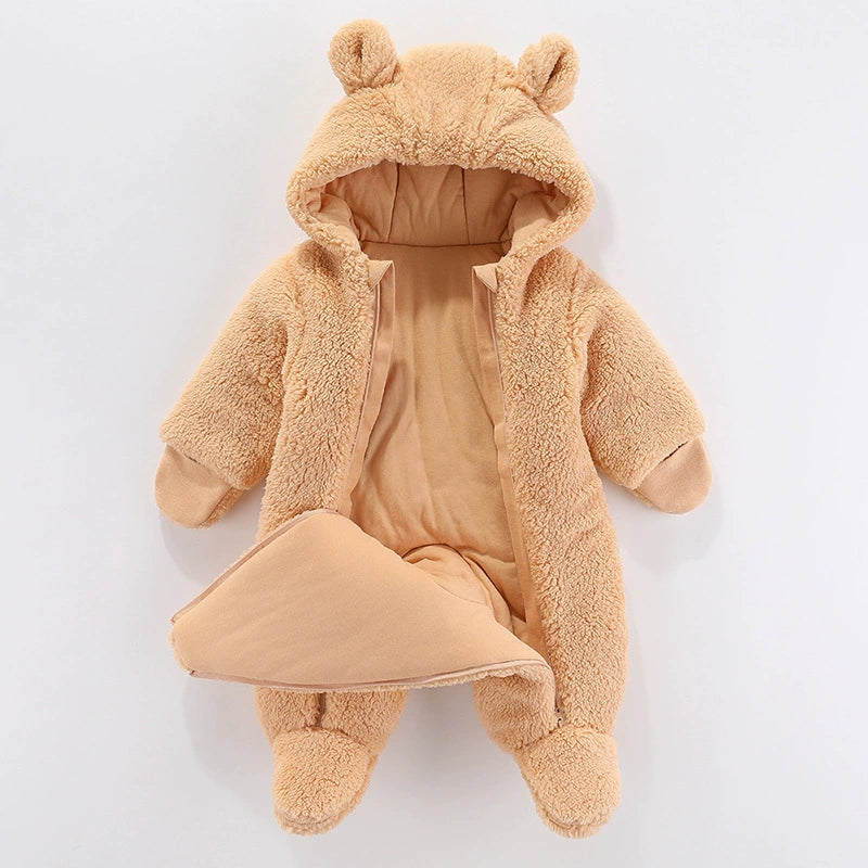 Tutina Invernale Animali con Cappuccio – Neonato Unisex