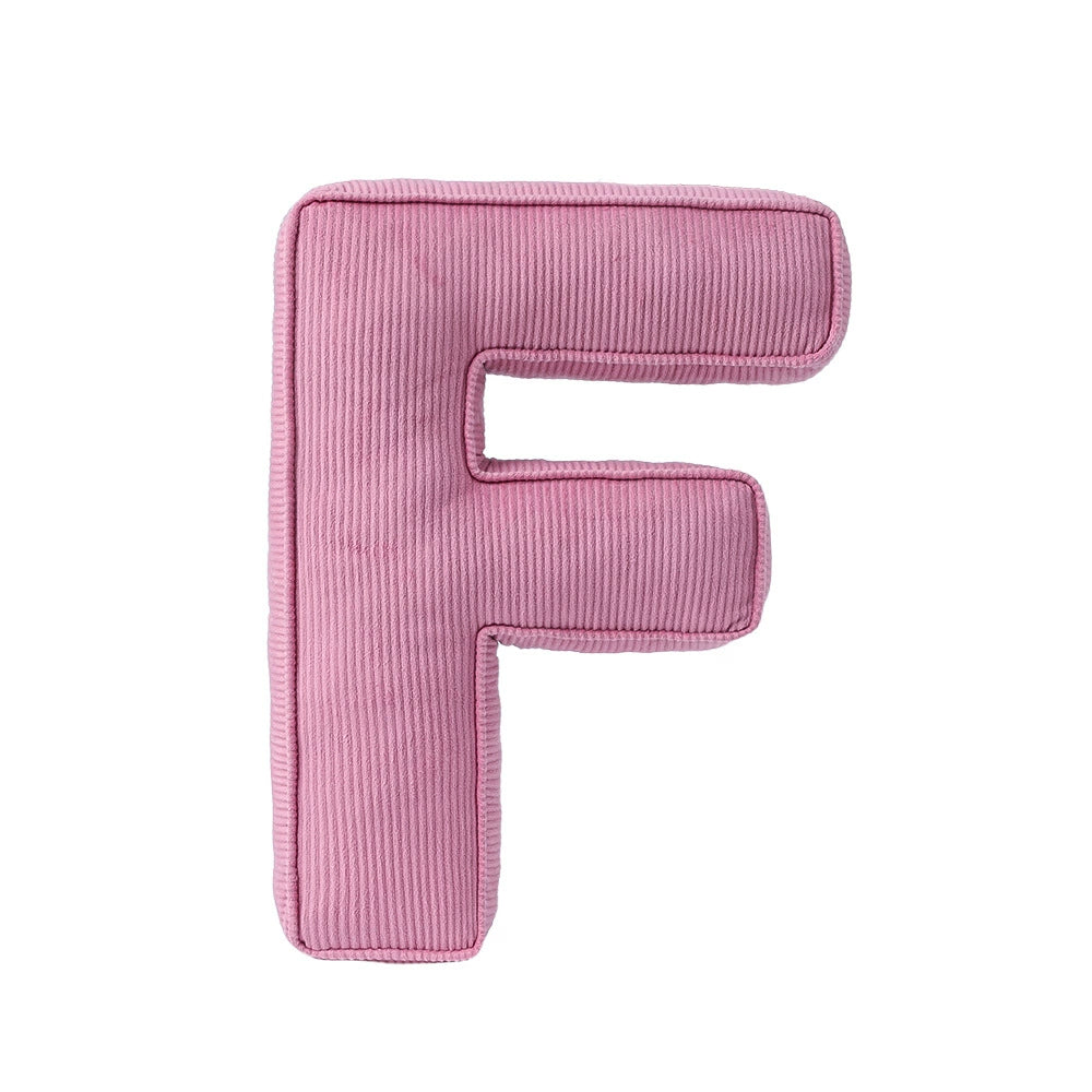 Cuscino lettera in tessuto – decorativi per cameretta Rosa