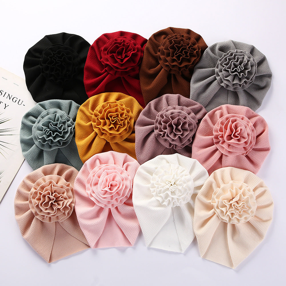 Turbante per Neonati con Fiore Decorativo