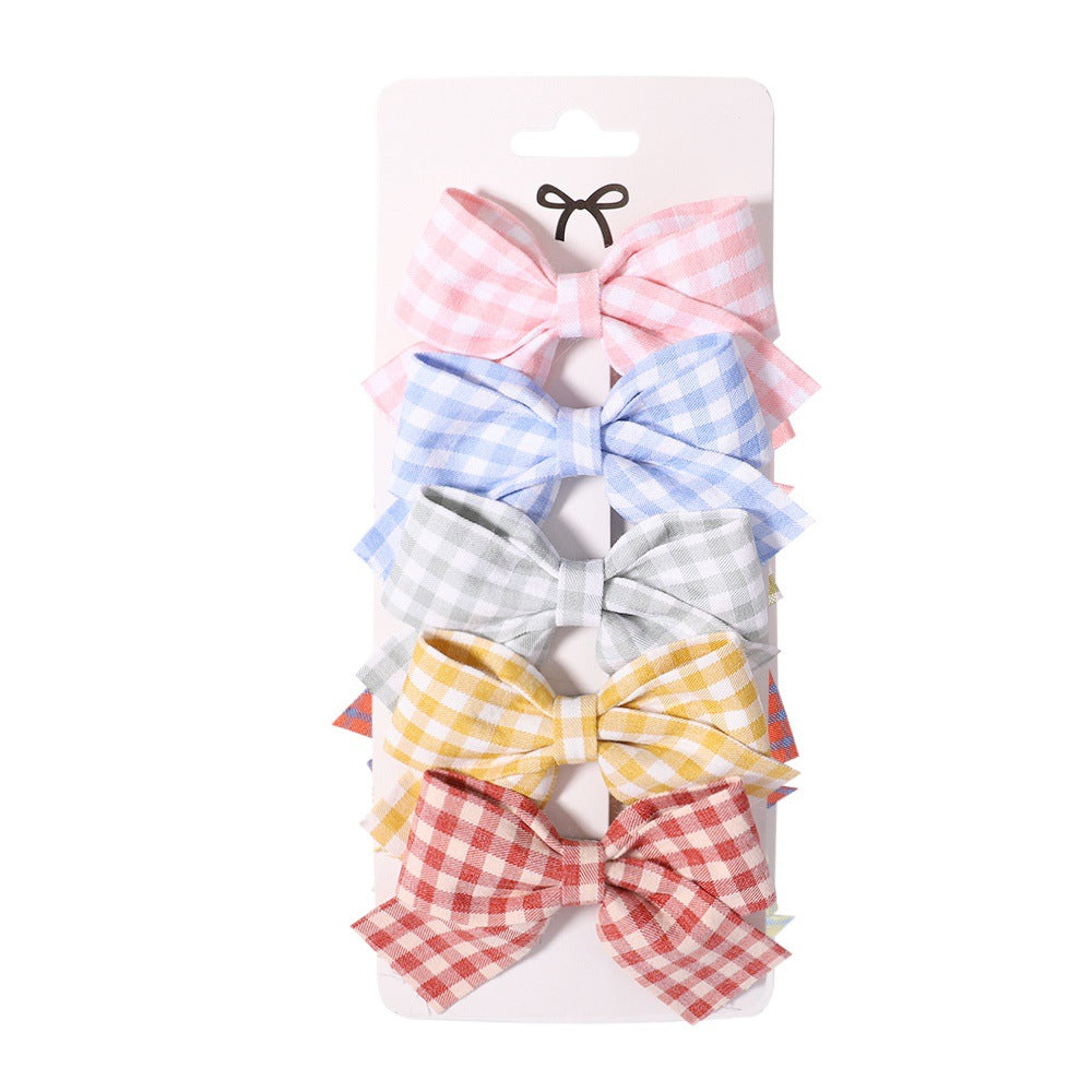 Set Fiocchi per Capelli Bambina - Fantasie Colorate e Tartan