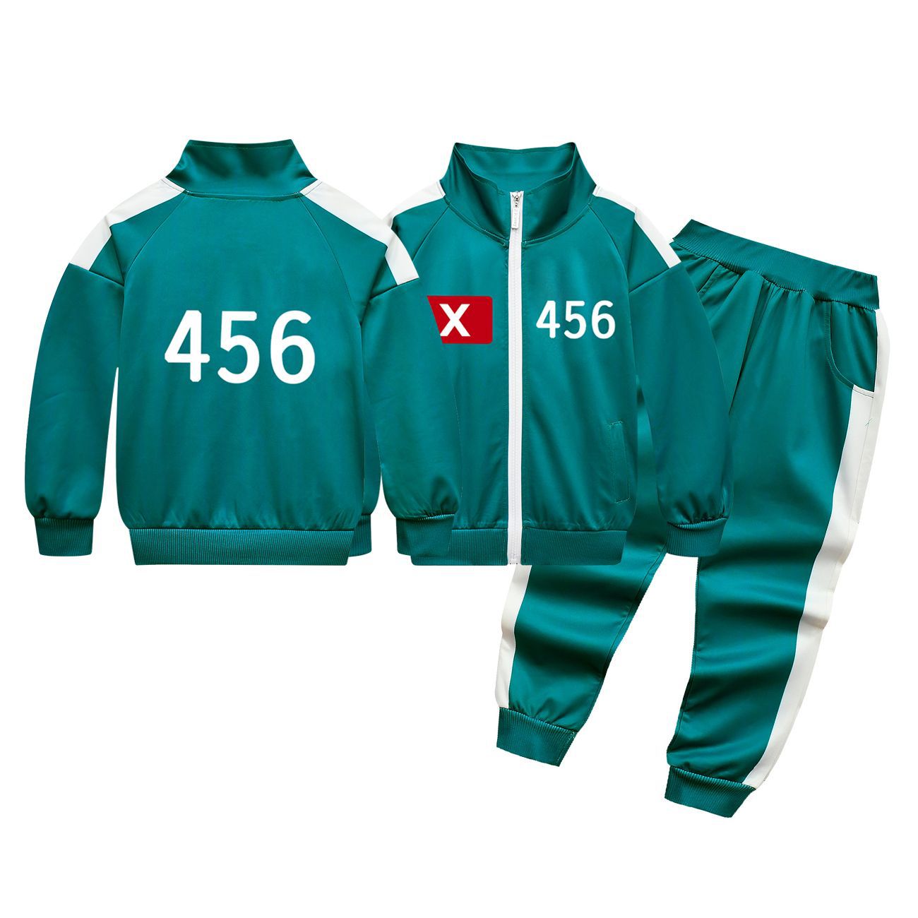 Tuta Verde Iconica "456" - Completa Squid