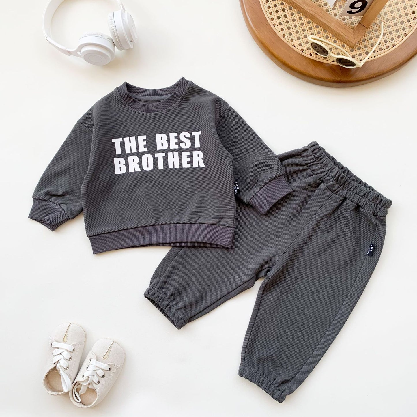 Tuta Bambino "The Best Brother" – Felpa e Pantaloni Casual