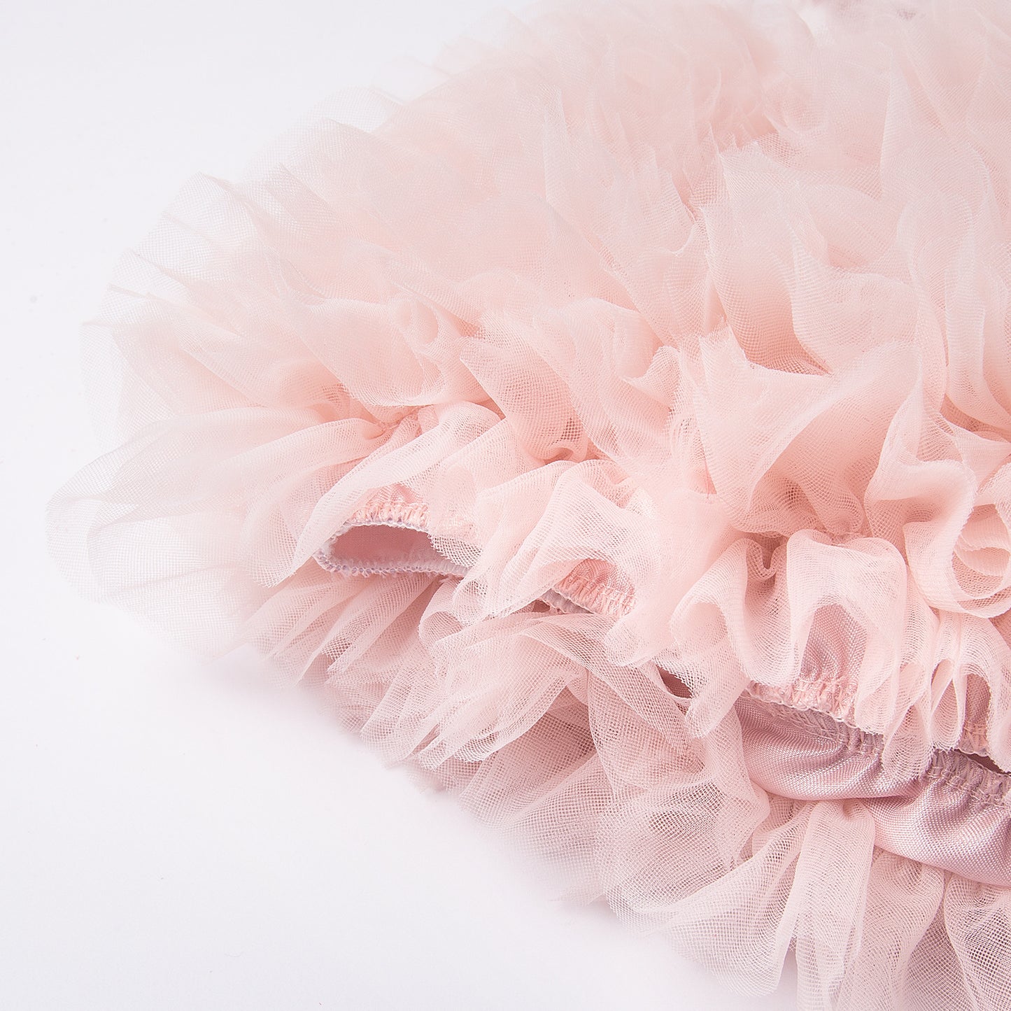 Abito Cerimonia Bambina Rosa Gonna Voluminosa in Tulle e Fiocco Satinato
