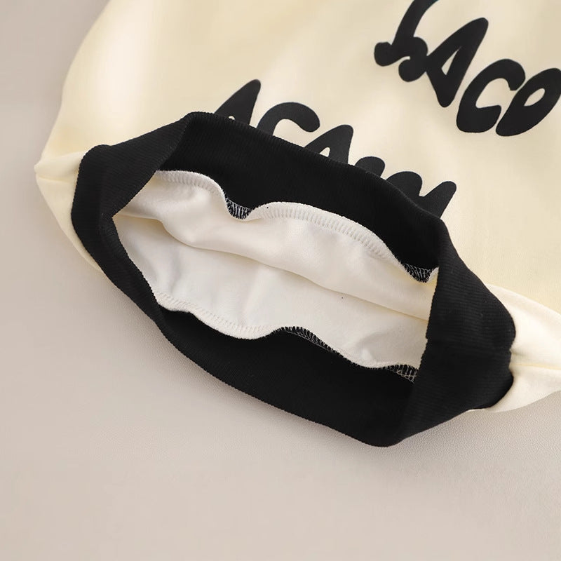 Completo Bimbo "Street Art" Felpa con Cappuccio e Pantaloni Grafici