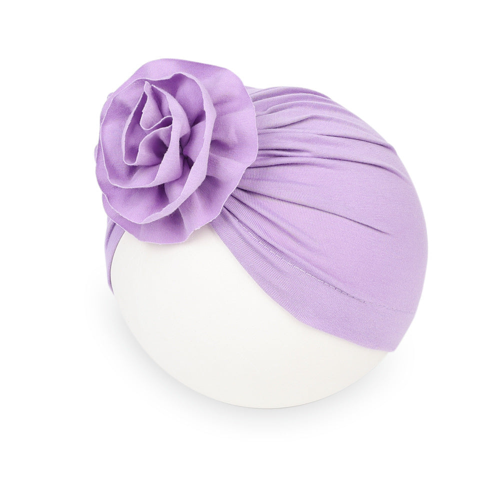 Turbante per Neonati con Fiore Voluminoso