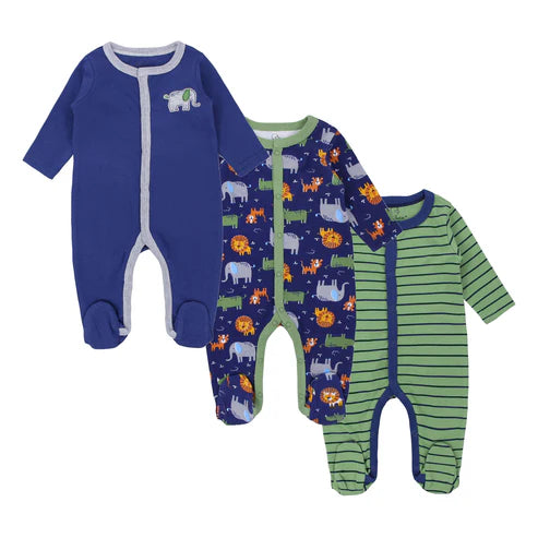 Set 3 Neonato/ bimbo Tutine in Cotone