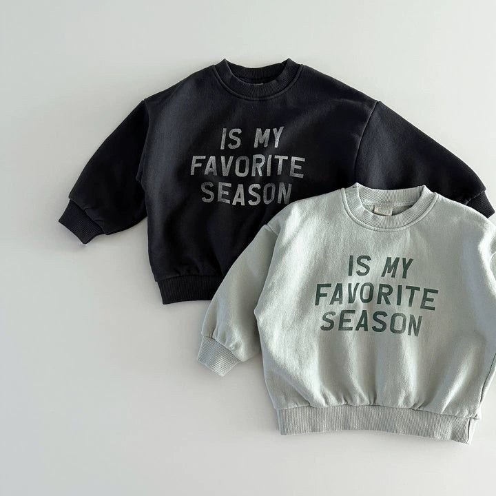 Felpa Bimbo/Bimba “IS MY FAVORITE SEASON” – Casual Look
