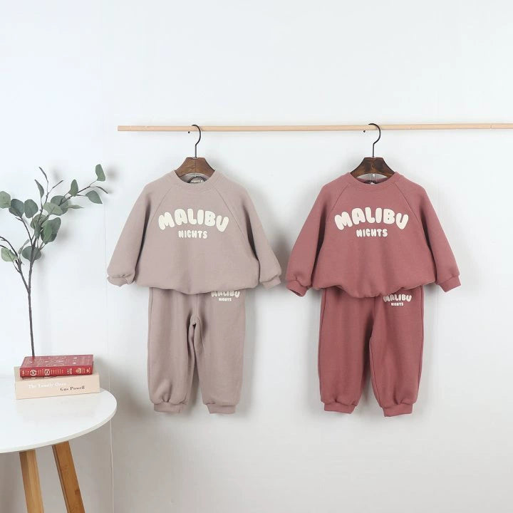 Tuta Bimba “Malibu Nights” Felpa + Jogger in Cotone