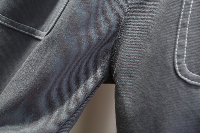 Completo Casual Bambino 3 Pezzi Giacca Multitasche, T-shirt e Pantaloni