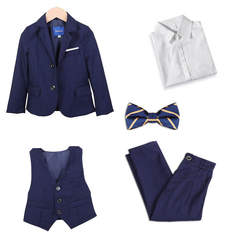 Completo Elegante blu 5 Pezzi per Bambino Cerimonia & Occasioni Speciali
