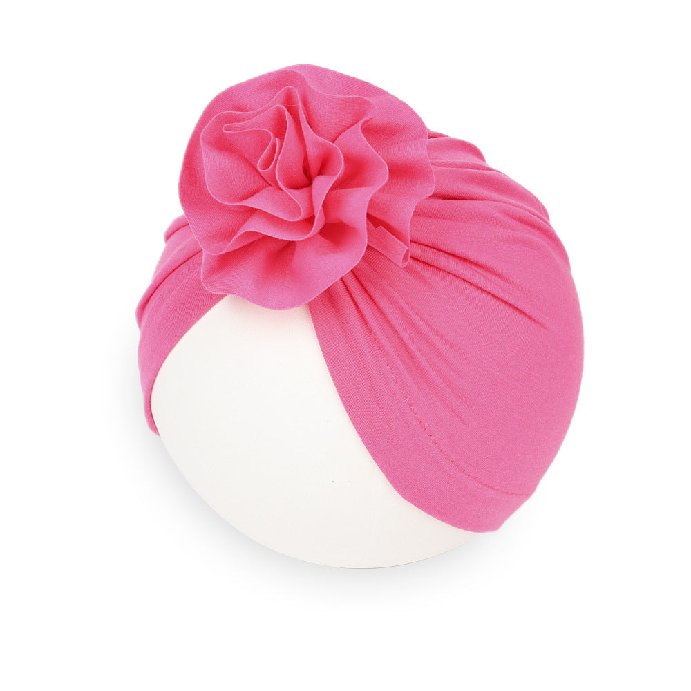 Turbante per Neonati con Fiore Voluminoso