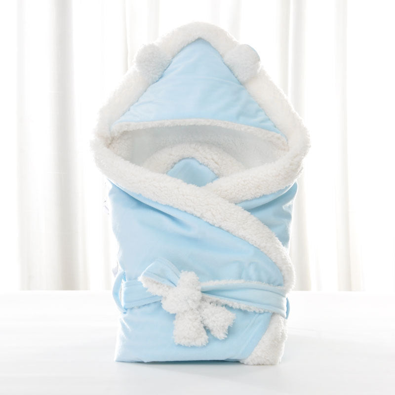 Sacco Nanna Neonato in Pile con Cappuccio Orsetto – "Coccola Baby"
