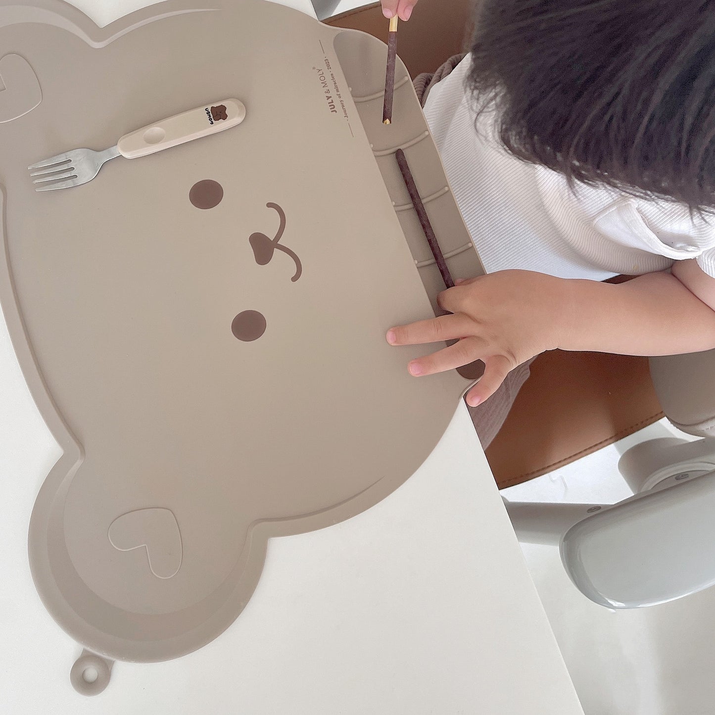 Tovaglietta in Silicone Antiscivolo a Forma di Orsetto