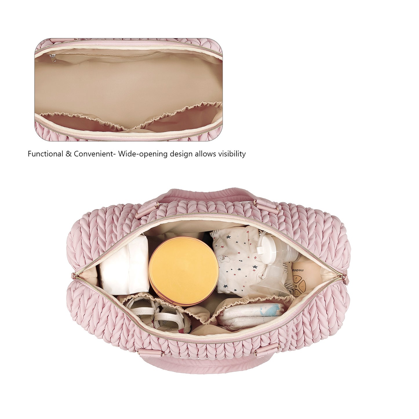 Borsa Termica 2-in-1 per Mamme e Bebè – Isolamento Termico & Design Impermeabile