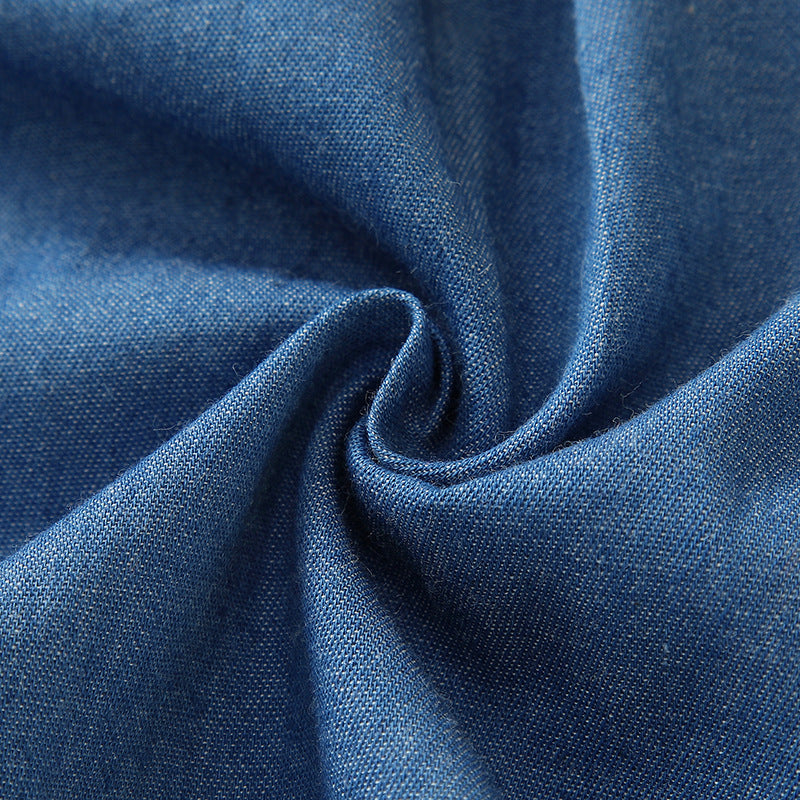 Pagliaccetto in Denim per Neonata con Fascia Coordinata