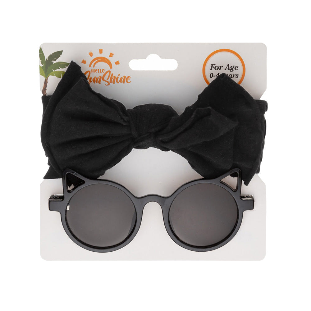 Occhiali da Sole Baby con Orecchie + Maxi Fiocco