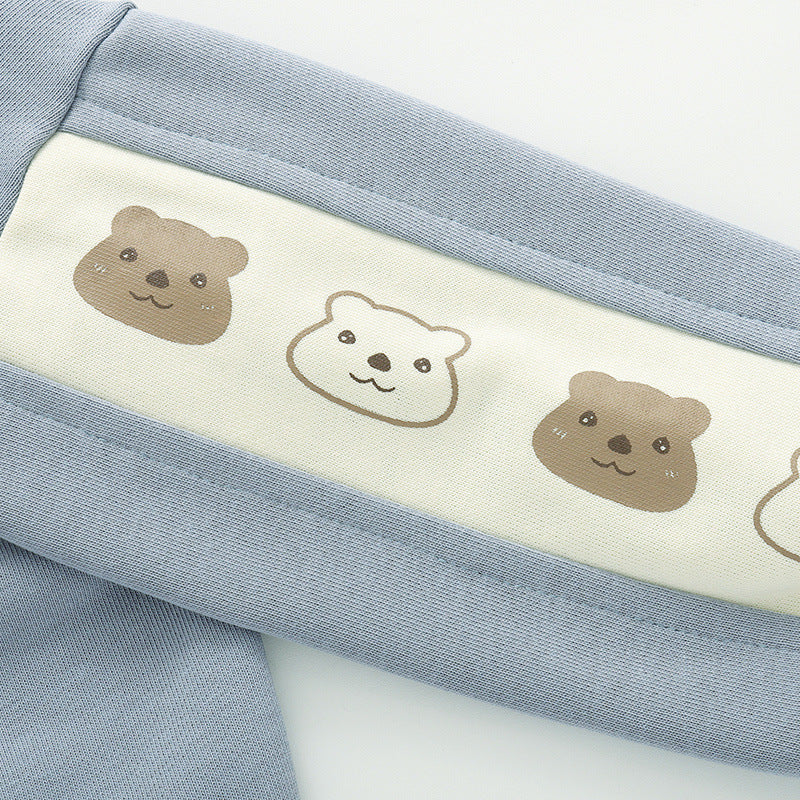 Tuta Bimbo/Bimba 2 Pezzi Felpa con Zip e Pantaloni con Orsetti | “Happy Baby”