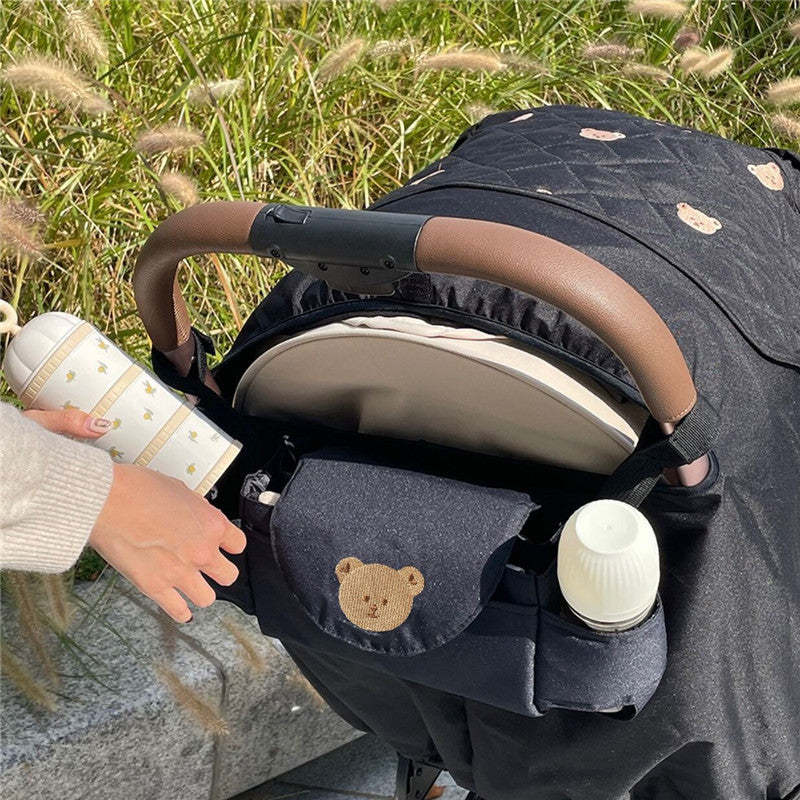 Organizer per Passeggino con Ricamo Orsetto