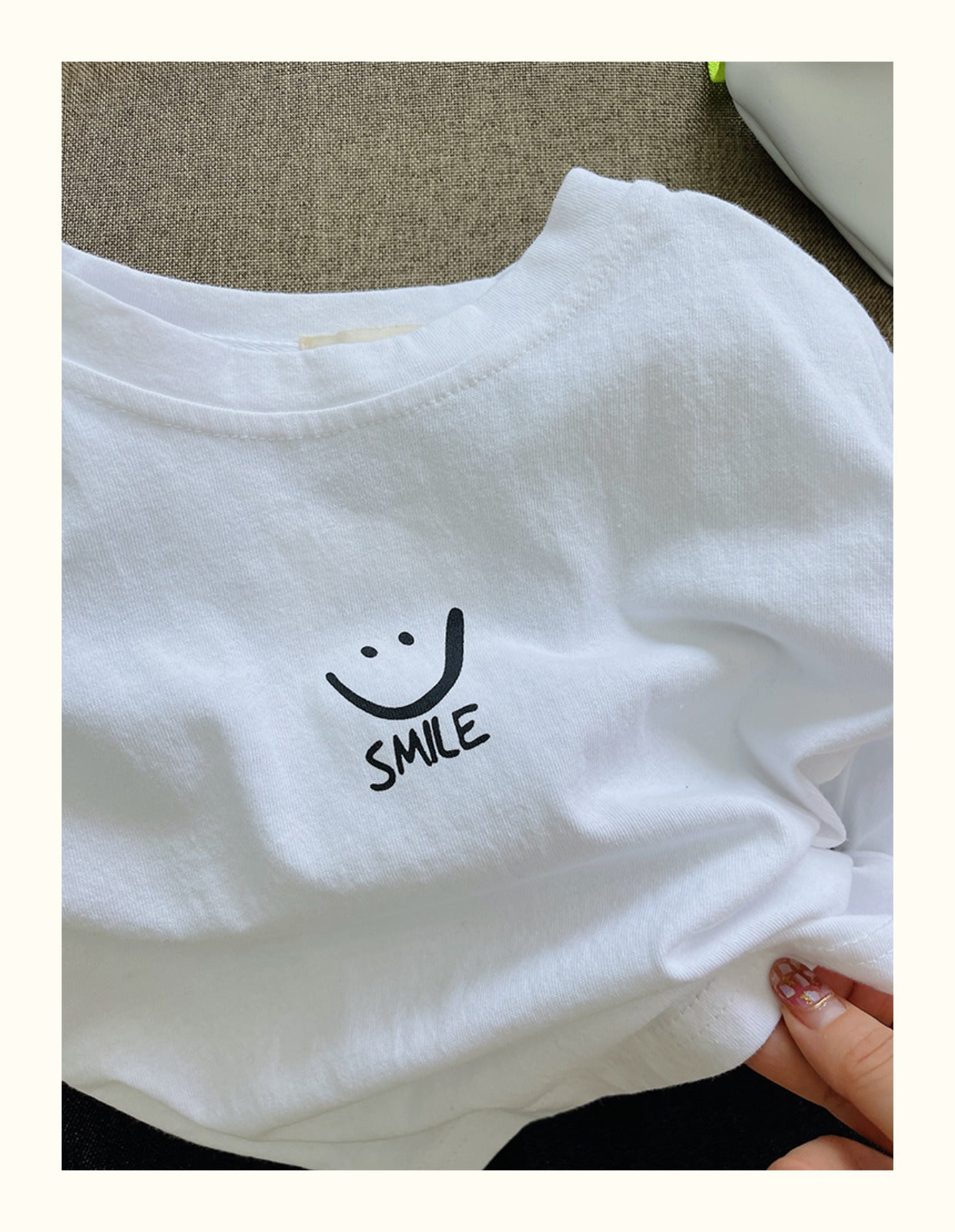 Maglietta Bambino Oversize "Smile" 100% cotone