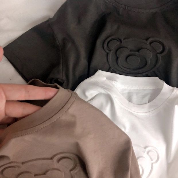 T-shirt Bambino con Design 3D Teddy Bear vari colori