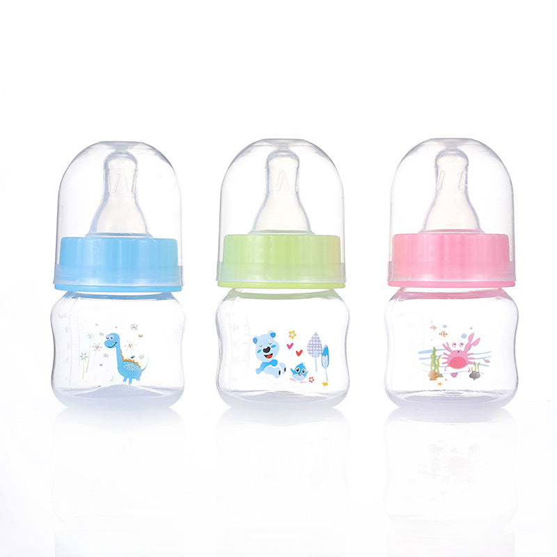 Biberon per Neonati 50ml per medicine - Design Colorato con Tettarella Morbida