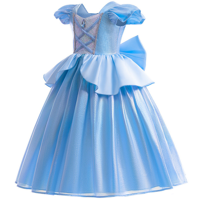 Abito da Principessa Cenerentola per Bambine Eleganza da Fiaba 👑✨