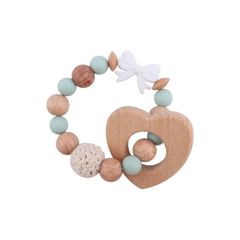 Massaggiagengive in Legno e Silicone - Design Elegante con Fiocco