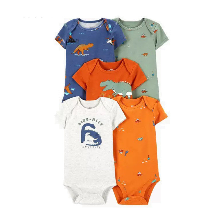 Set 5 Body bimbo in Cotone Fiori, Colori e Frasi Dolcissime