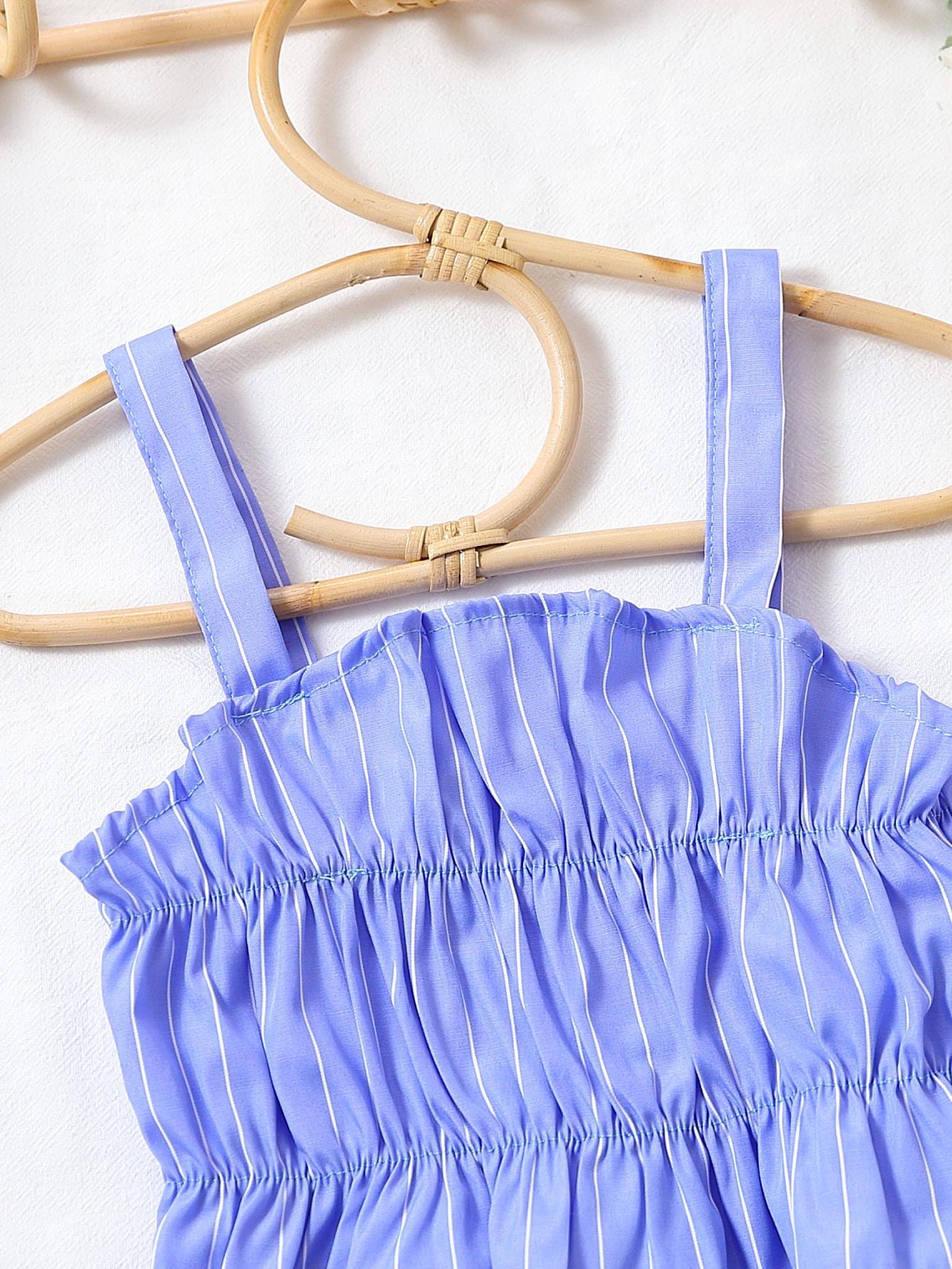 Completo estivo bambina con top lilla e shorts in denim