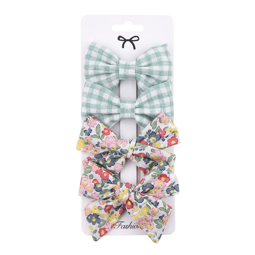 Set Fiocchi per Capelli Bambina - Fantasie Colorate e Tartan