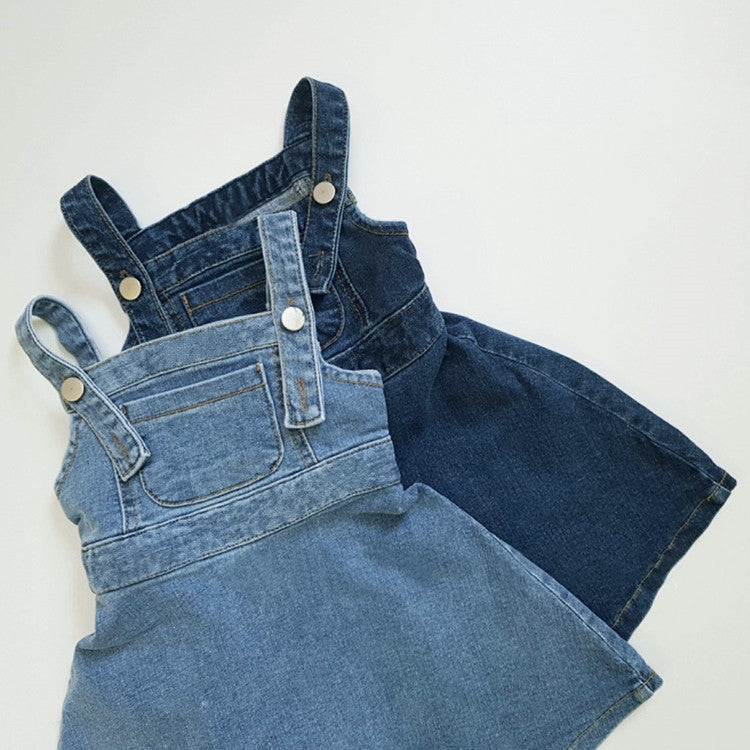 Salopette Gonna Bambina in Jeans