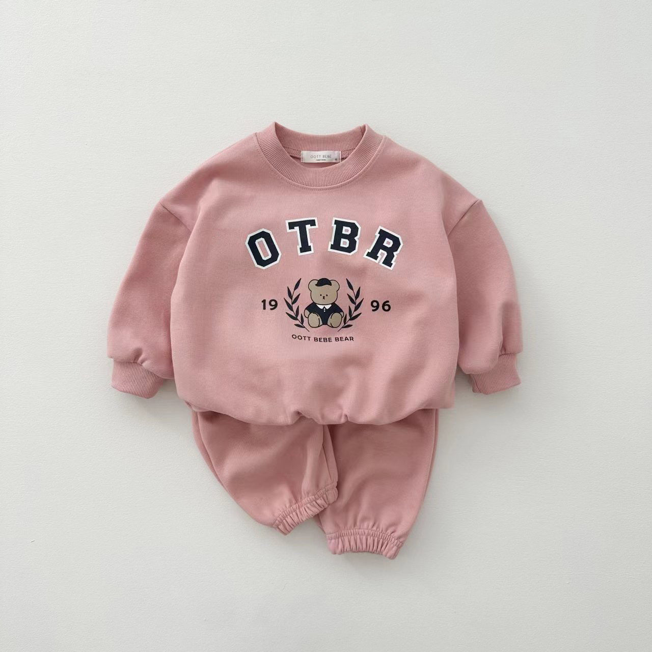 Completo Bimbo “OTBR Bear” – Felpa e Pantalone in Cotone