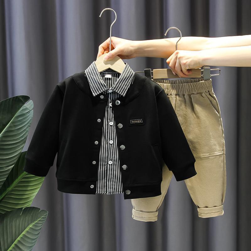 Set 3pz bimbo Giacca, camicia e jeans