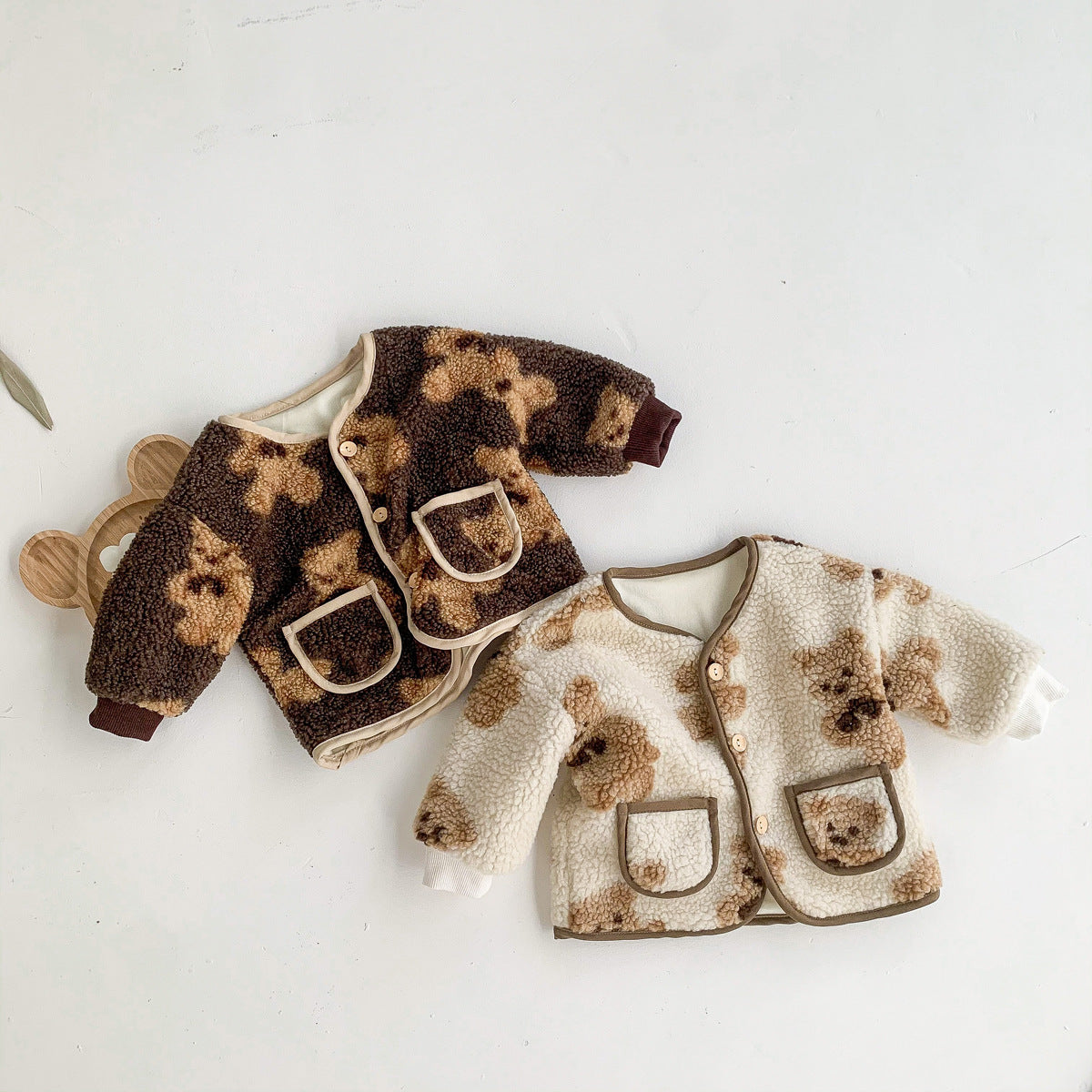 Giacchino Teddy in Pile Orsetto – Neonato/Bambino