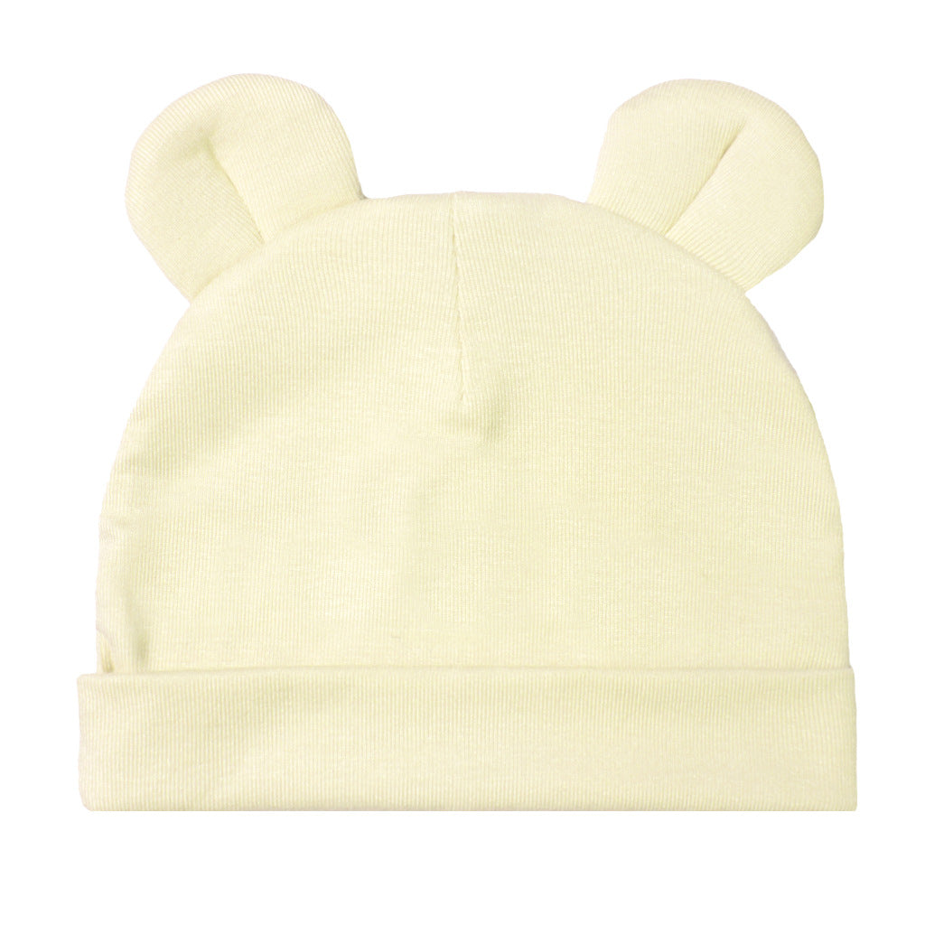 Cappellino Neonato in Cotone con Orecchie