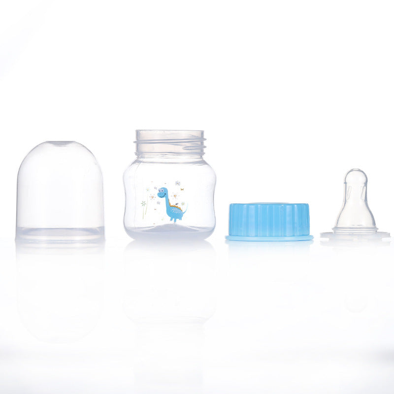 Biberon per Neonati 50ml per medicine - Design Colorato con Tettarella Morbida