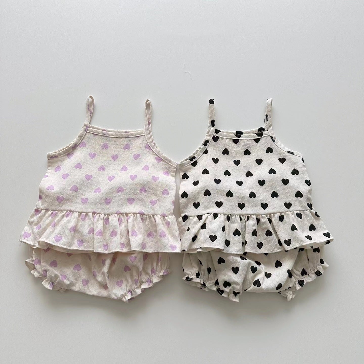 Completo Estivo Bambina con Cuoricini
