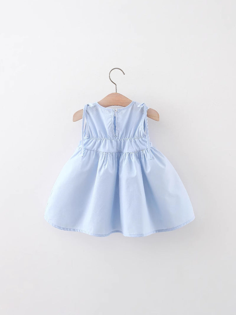 Abito Estivo per Bambina in Cotone con Borsetta Abbinata
