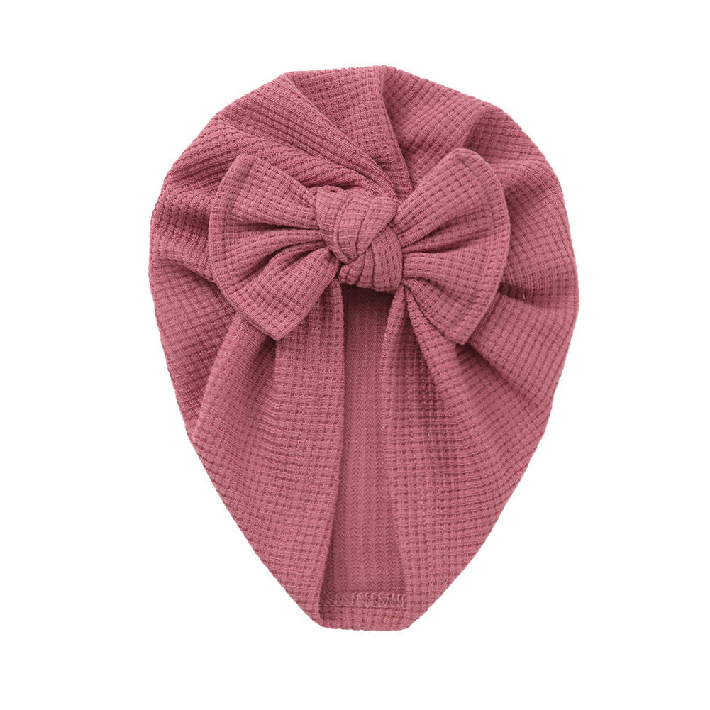 Turbante Neonata in Maglia con Fiocco – Vari Colori